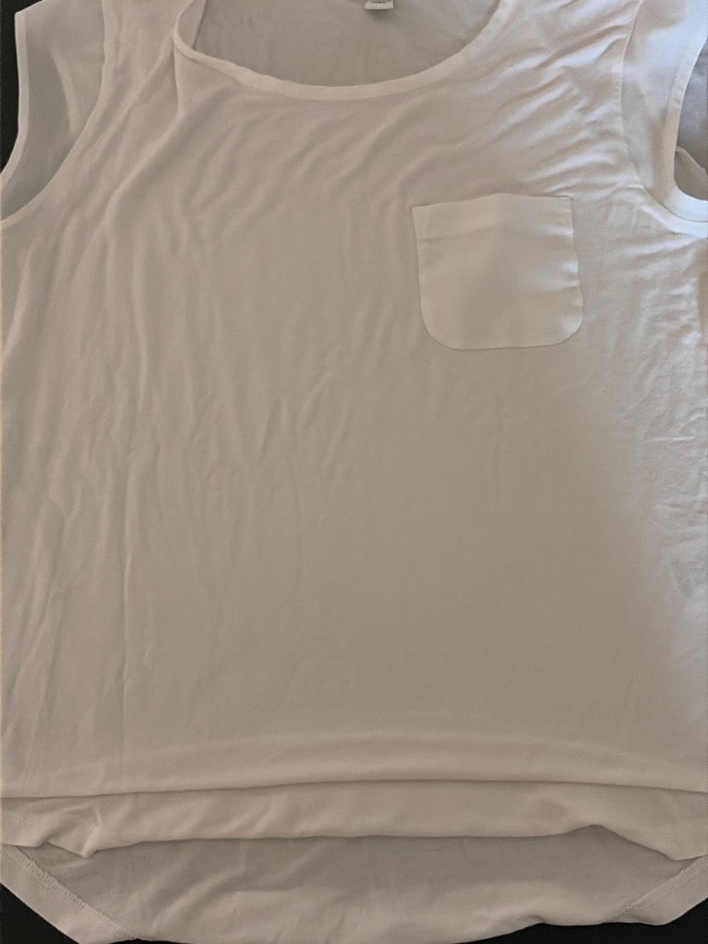Calvin Klein White Tank Top with Pocket